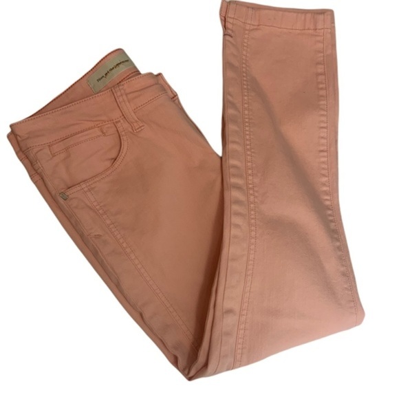 Pilcro & The Letterpress Pink Cropped Stet Jeans - Picture 7 of 15